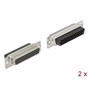 Соединитель DeLOCK 66725 D-Sub HD 44 Pin Черный Серебристый