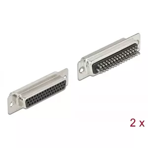 Разъем DeLOCK 66718 D-Sub HD 44 пина черный серебристый