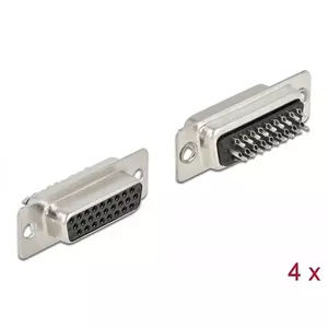 Соединитель DeLOCK 66717 D-Sub HD 26 pin Черный Серебристый