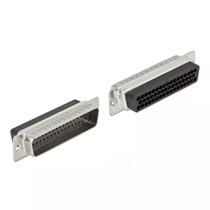 Разъем DeLOCK 66712 D-Sub HD 50 Pin Черный Серебристый