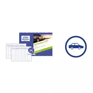 Logbook form pad AVERY Fahrtenbuch A6 landscape, single pad (MPN 1221)