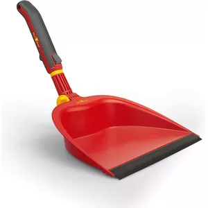 Dustpan WOLF-Garten BK-M 25 cm red/grey — outdoor garden dustpan, compact 25cm wide