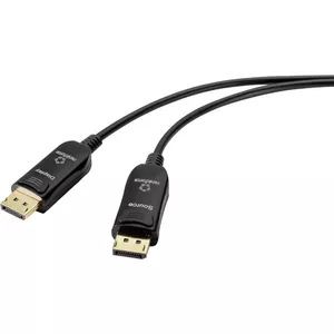 DisplayPort kabelis Renkforce RF-4598012 50 m Melns