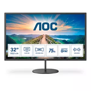 AOC V4 Q32V4 монитор для ПК 80 cm (31.5") 2560 x 1440 пикселей 2K Ultra HD LED Черный