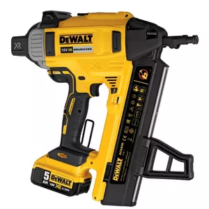 Пистолет для гвоздей DeWalt DCN890P2-QW — косой магазин, 18В Li-ion, 2×5.0 А·ч, 30 гвоздей, 1,3–57 мм, 2,6–3,7 мм, 4,5 кг