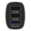 Автомобильное зарядное KRUX 3x USB QC 3.0 Photo 3