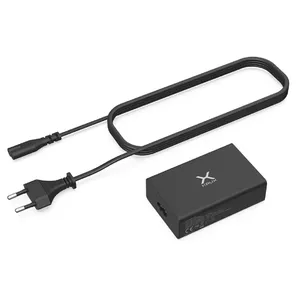 KRUX 4x USB sienas lādētājs, 1x USB Type C, QC 3.0 60 W + kabeļa turētājs