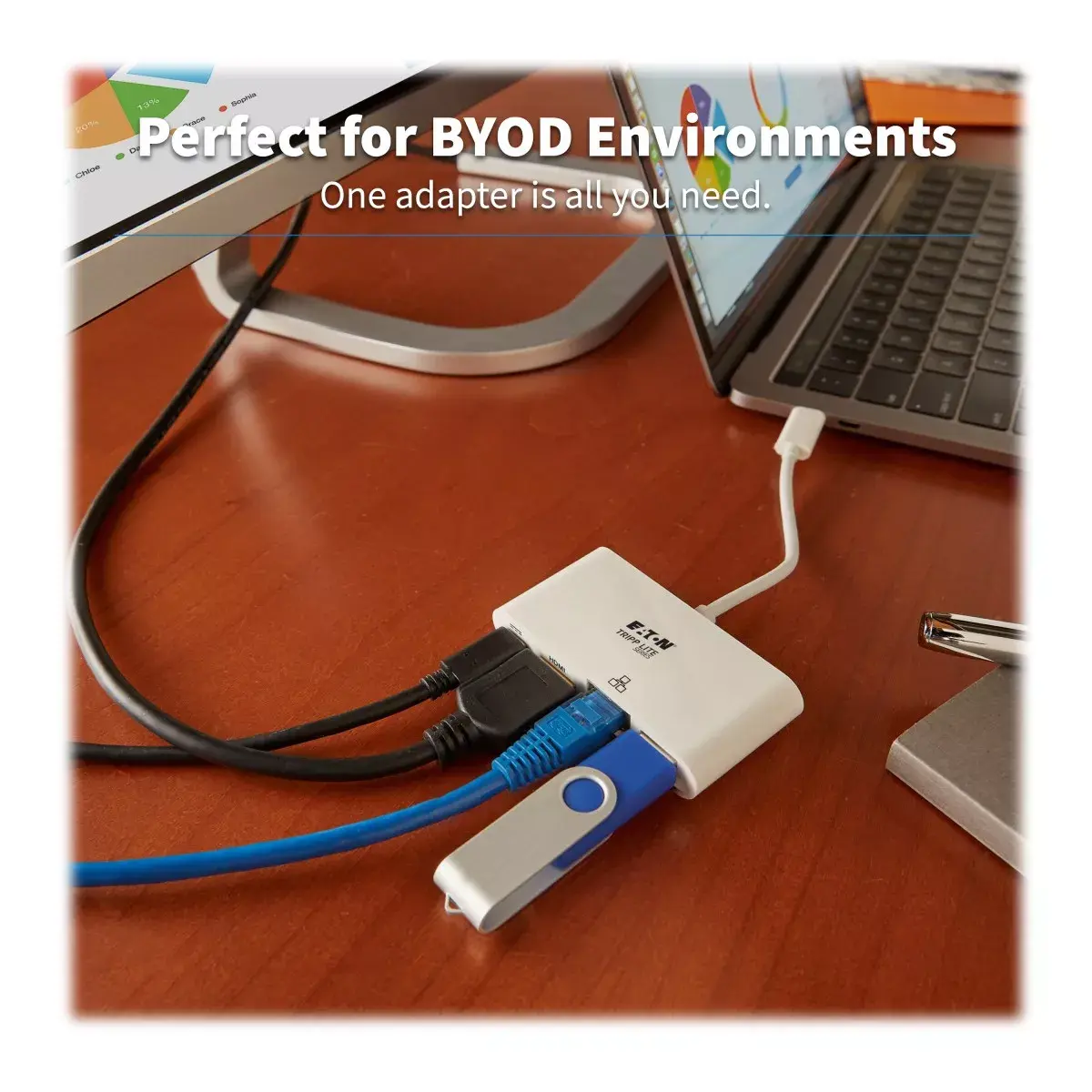 USB-C мультипортовый адаптер Tripp Lite U444-06N-H4GU-C Photo 2