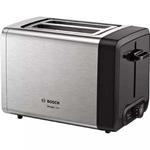 Toaster Bosch TAT4P420 — 2-slice, 970 W, stainless steel and black