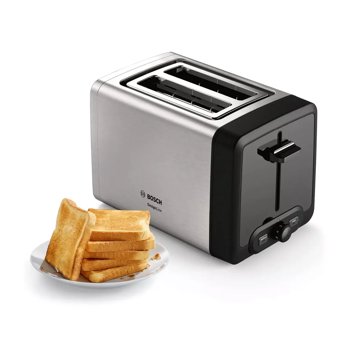 Grauzdētājs Bosch TAT4P420 — 2 šķēles 970 W Photo 2