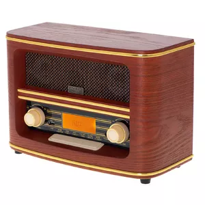 Portable radio Adler AD 1187 — FM, 10 W RMS, LCD display, brown, 300×140×210 mm