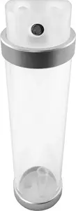 Reservoir Singularity Protium 200mm acrylic matt silver – 200 mm tube, acrylic construction