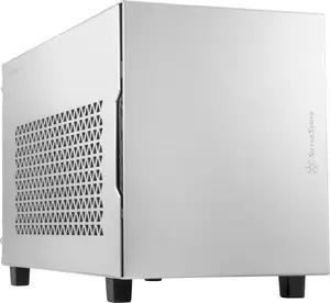 Mini-ITX case SILVERSTONE SST-SG15S, silver aluminum compact chassis