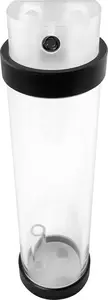 Reservoir for custom water cooling, Singularity Protium 200mm acrylic matte black