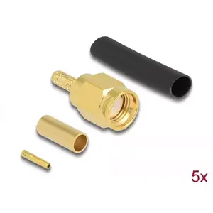 RP-SMA plug DeLOCK 90042 for crimping RG-174 RG-316