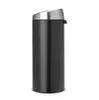 Brabantia Touch Bin 30L Round Waste Bin - Black Photo 2