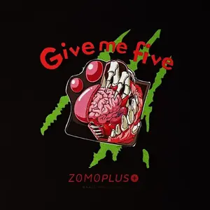 Spēļu peles paliktnis ZOMOPLUS Give Me Five 500×420 mm, melns