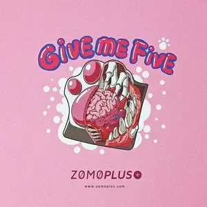 Spēļu peles paliktnis ZOMOPLUS Give Me Five, 500 x 420 mm, rozā