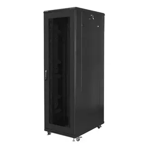 Напольный шкаф LANBERG FF01-8042-23B 42U 19" 800×1000 мм черный, вес 121 кг