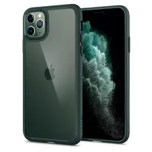 Viedtālruņa vāciņš Spigen ACS00417 Cover priekš Apple iPhone 11 Pro, der 16,5 cm (6,5") ekrānam, zaļš caurspīdīgs