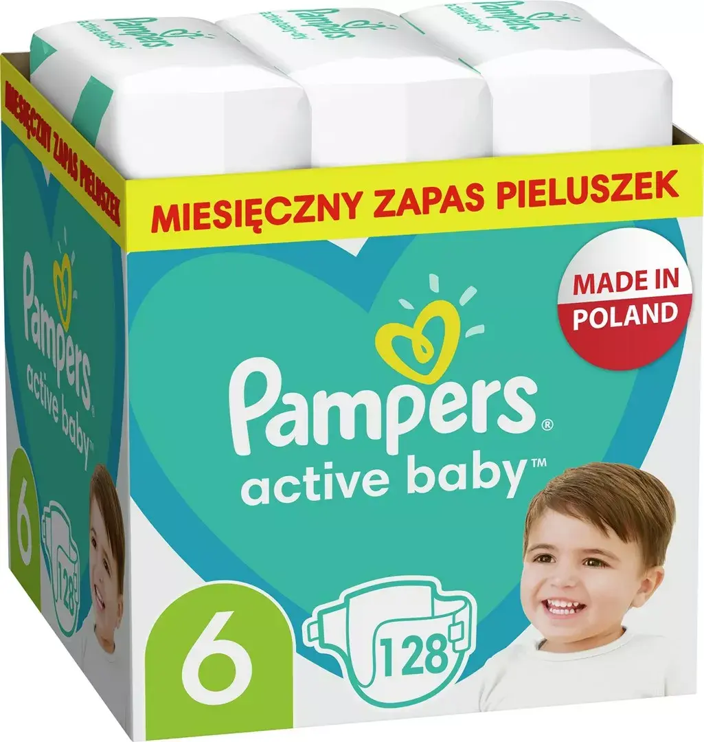 Pampers Active Baby подгузники размер 6, 128 шт. Photo 4