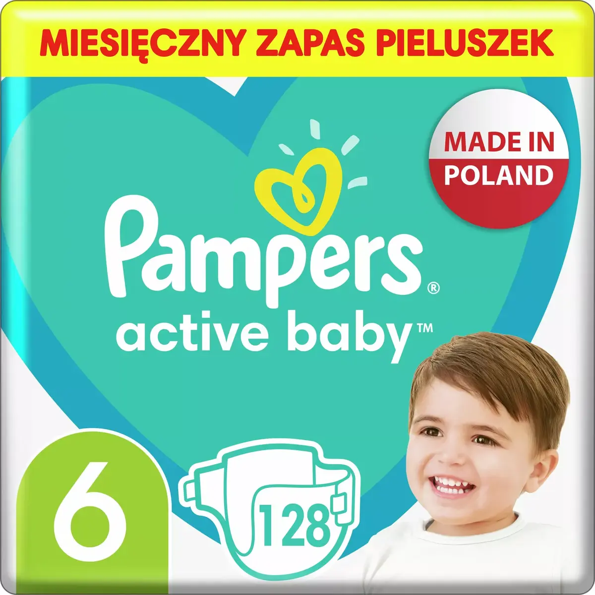 Pampers Active Baby подгузники размер 6, 128 шт. Photo 3