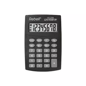 Научный калькулятор Rebell HC208 чёрный — портативный калькулятор, базовые функции