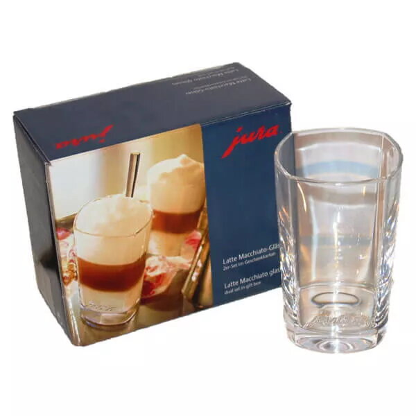 Glāžu komplekts Latte Macchiato, jura, caurspīdīgas
