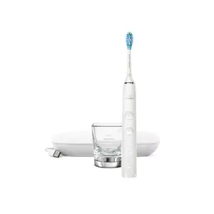 Sonic electric toothbrush Philips DiamondClean 9000 HX9911 — vibrating toothbrush, Li‑Ion rechargeable, 3 modes, white