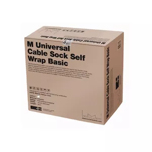 Kabeļu zeķe Multibrackets M Universal Cable Sock Self Wrap Basic 19mm White 50m