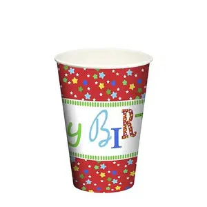 Disposable Cup Papstar 88648 200 ml Cardboard Red
