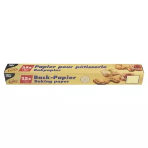 Papstar 14201 Baking Paper Sheets Brown 220 °C 25 Sheets