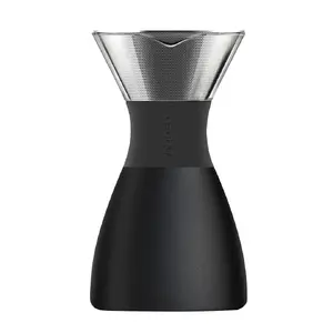 Drip Coffee Maker asobu Pourover Black — manual pour-over brewer, single-cup portable design