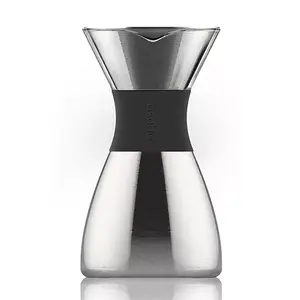 Aukstā kafijas pagatavošanas iekārta Asobu PourOver Melna Sudraba Vara Nerūsējošais tērauds