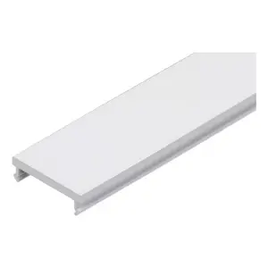Cable tray cover Brumberg Leuchten 53489073 — polycarbonate, white, 17.6 mm x 3000 mm x 4 mm