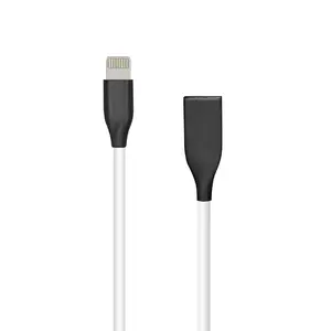 USB uz Lightning kabelis extra digital CA910724, silikona apvalks, 1 m, balts