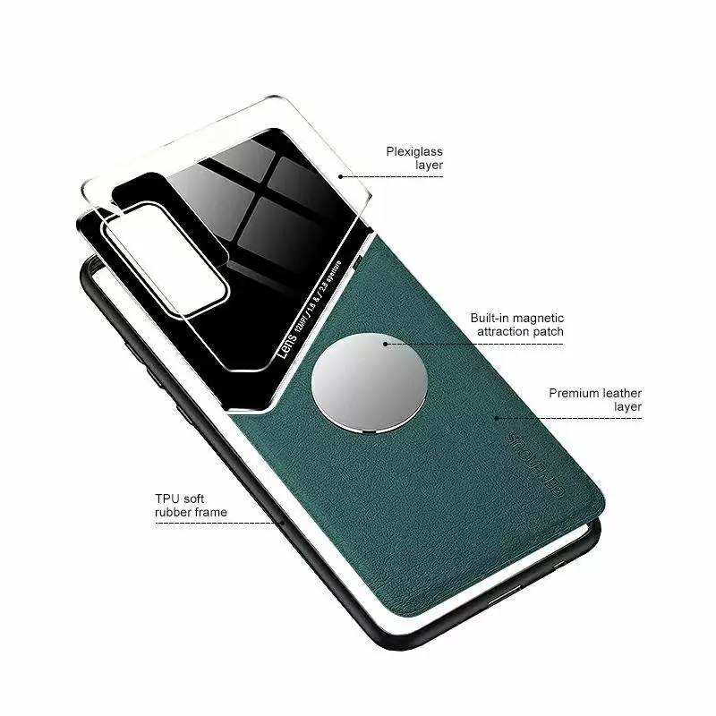 Back case Mocco for iPhone 12 Pro Green Leather Photo 3