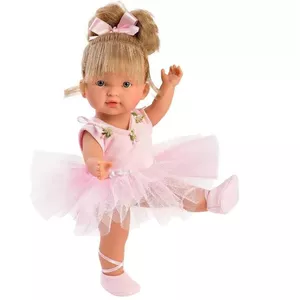 Leļļa Llorens Lu Ballerina 28031 — vinila ar mīkstu ķermeni, augstums 32 cm