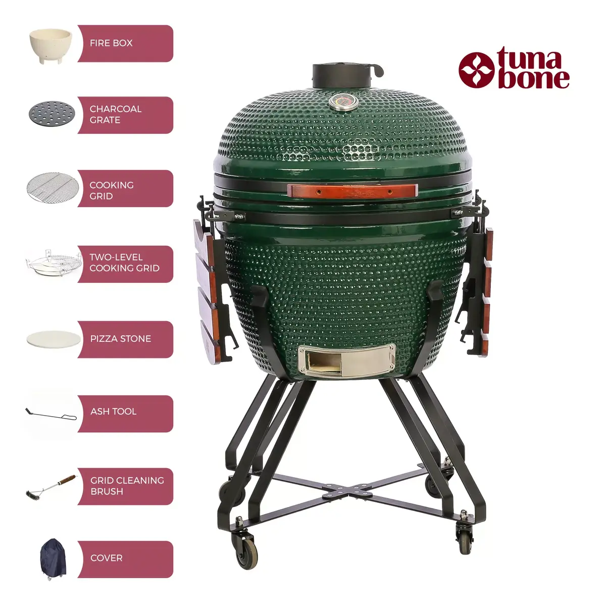 Гриль TunaBone Kamado Classic 26 дюймов XL Photo 14