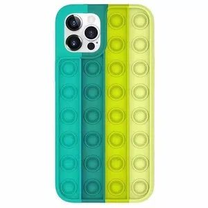Protective Antistress Case Mocco Bubble for Apple iPhone 12 / 12 Pro — Green