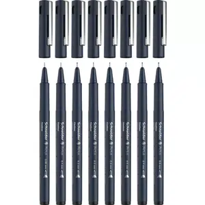 Финелинер Schneider Schreibgeräte Pictus Black 8 шт