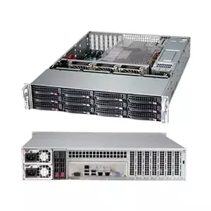 Server case Supermicro CSE-826BAC12-R1K23LPB Rack Black 1200 W