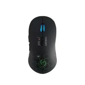 Mouse nacon PCGM-180 right-hand RF wireless optical 2200 DPI, 6 buttons, multi illumination, black