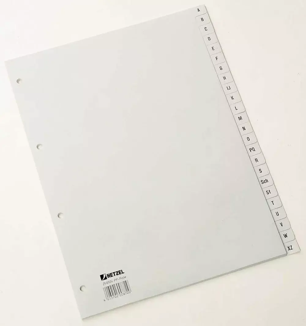 Alphabetic tab index Rexel PP Dividers Photo 3