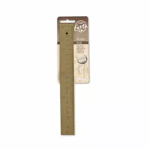 Ruler Linex Rewood 22 cm, wooden, brown
