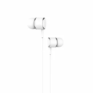 iKaku Geyao Universālas In-Ear Mūzikas un Zvanu Austņas 3.5mm 1.2m Vads ar Mikrofonu un Pulti Balta