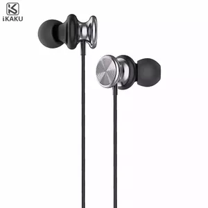 iKaku Bailing KSC-402 Hi-Fi austiņas ar mikrofonu un 3.5 mm savienotāju, 1.2 m kabelis, melnas