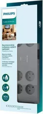 Philips SPN3180A/60 сетевой фильтр — 8 розеток Photo 2
