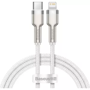 USB-C to Lightning cable Baseus Cafule 1 m, 20 W, zinc housing, white