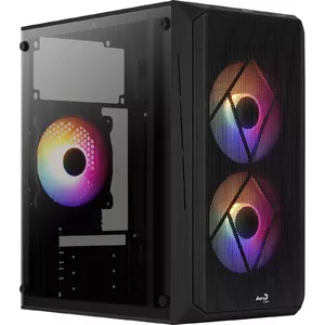 Aerocool CS107V2 datoru korpuss & statnis Mini Tower Melns